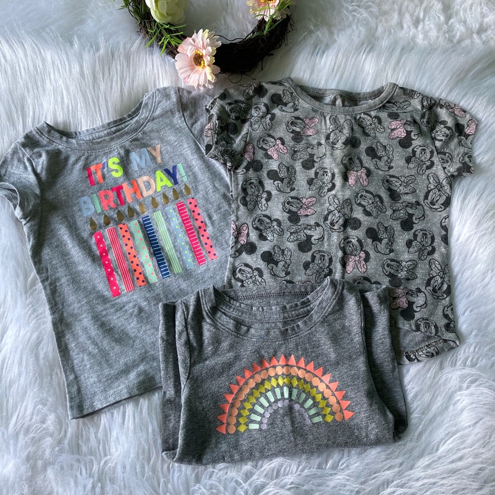 Size 18 M Baby Girl Short  Sleeve Tees Bundle